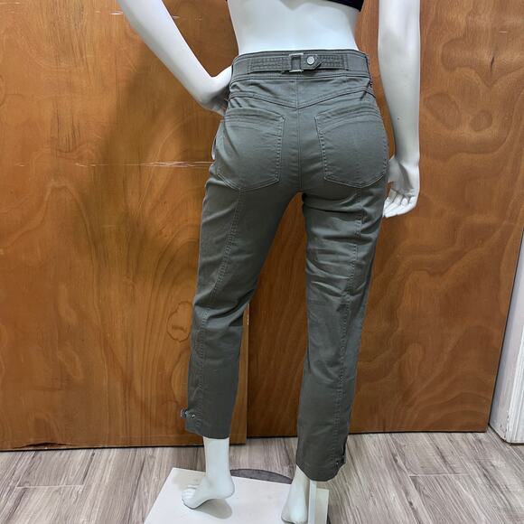 Democracy AbSolution Tapered High Waist with Snap Hem Gray Pants Size 4 - Picture 2 of 10